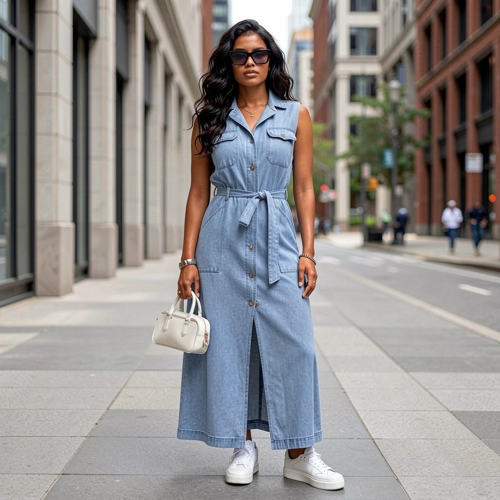 Jeanity Denim – Sleeveless Tie Waist Denim Dress – JeanityDenimSleevelessTieWaistDenimDressClose20260527060041png