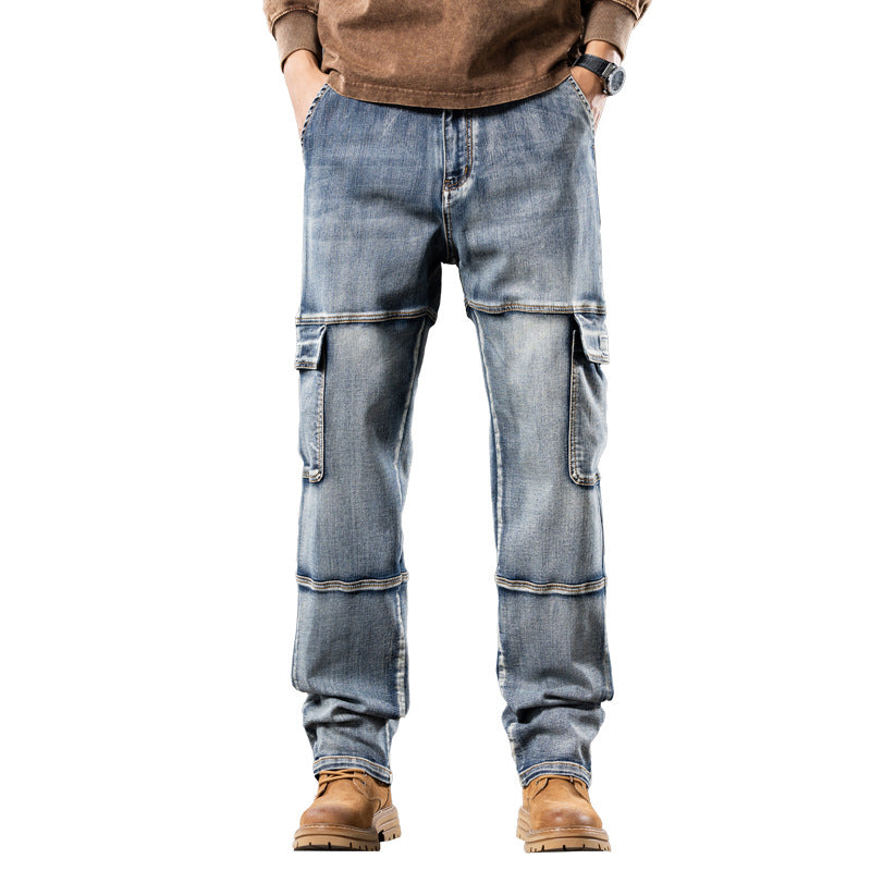 Jeanity Denim – Vintage Heavyweight Multi-Pocket Workwear Denim Jeans – JeanityDenimVintageHeavyweightMultiPocketWorkwearDenimJeansBack20260215145449jpg