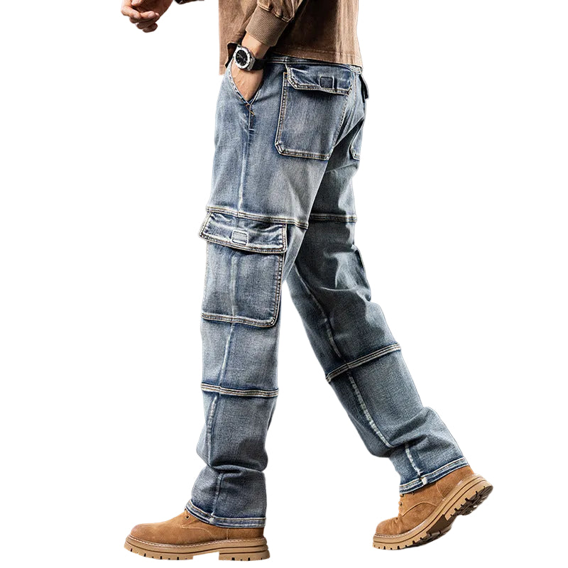 Jeanity Denim – Vintage Heavyweight Multi-Pocket Workwear Denim Jeans – JeanityDenimVintageHeavyweightMultiPocketWorkwearDenimJeansPersonwearingbluejeanswithacasualbackgroundfeaturingabicycleandstorageboxes20260215145446jpg