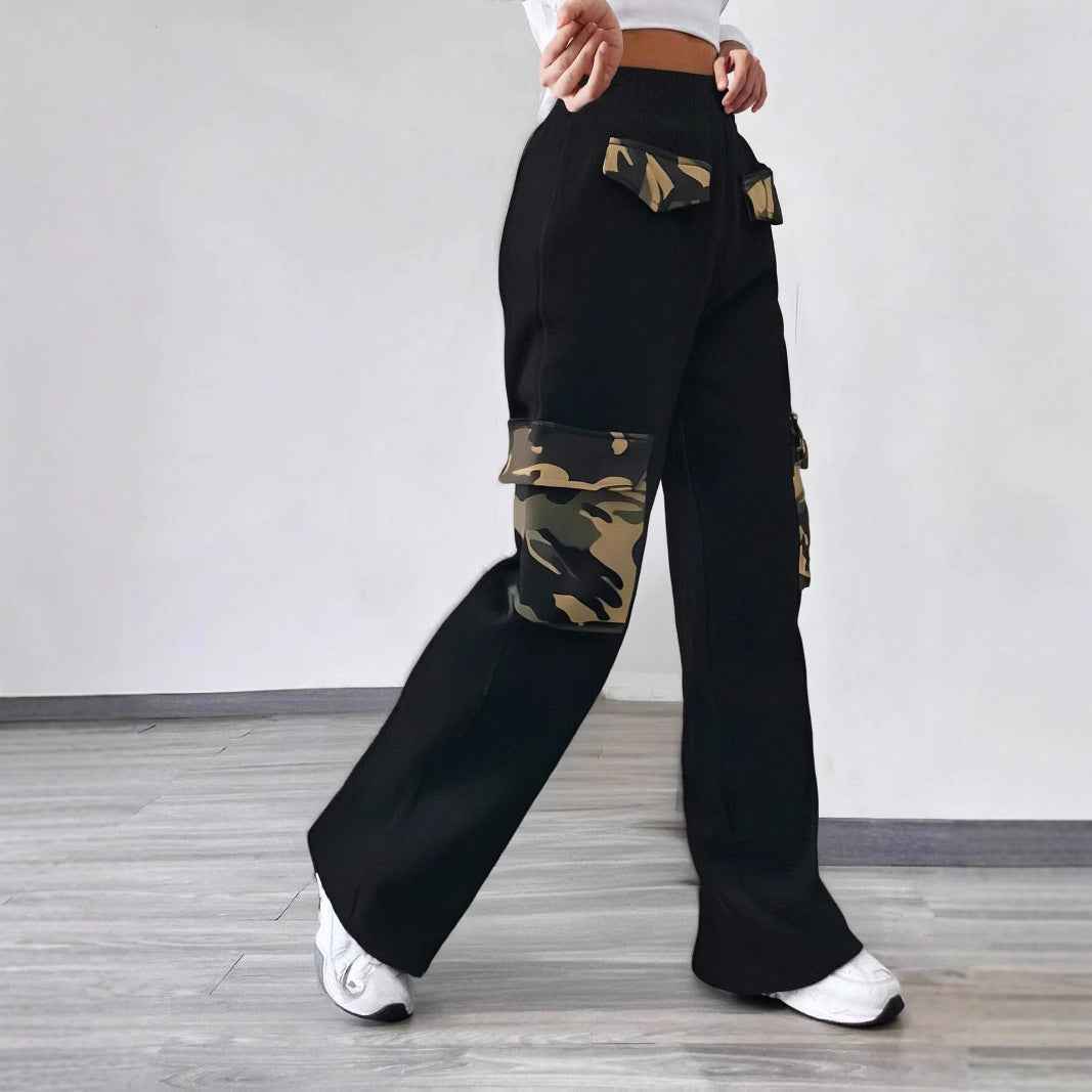 Jeanity Denim – Women's Camo Stitch Denim Jeans – High Street Fashion with Camo Stitching