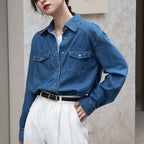 Jeanity Denim – Women's Classic Denim Shirt – JeanityDenimWomensClassicDenimShirtSide20260217011734jpg