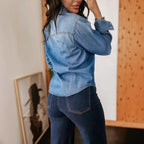 Jeanity Denim – Women's Classic  Faded Denim Shirt – JeanityDenimWomensClassicFadedDenimShirtBack20260217011832jpg