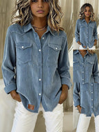 Jeanity Denim – Women's Corduroy Denim Shirt – JeanityDenimWomensCorduroyDenimShirtSide20260217011711jpg