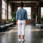 Jeanity Denim – Women's Drawstring Denim Jacket – JeanityDenimWomensDrawstringDenimJacketPersonwearingadenimjacketandwhitepantsstandinginamodernindoorsettingwithlargewindowsandbrickwalls20260529093309png