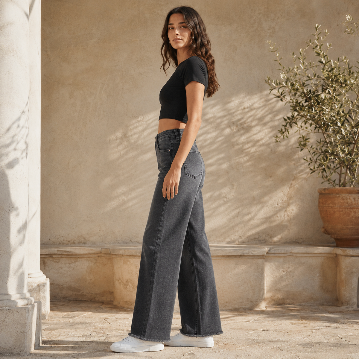 Jeanity Denim – Women's High Waist Loose Straight Leg Jeans – JeanityDenimWomensHighWaistLooseStraightLegJeansSide20260513002141png