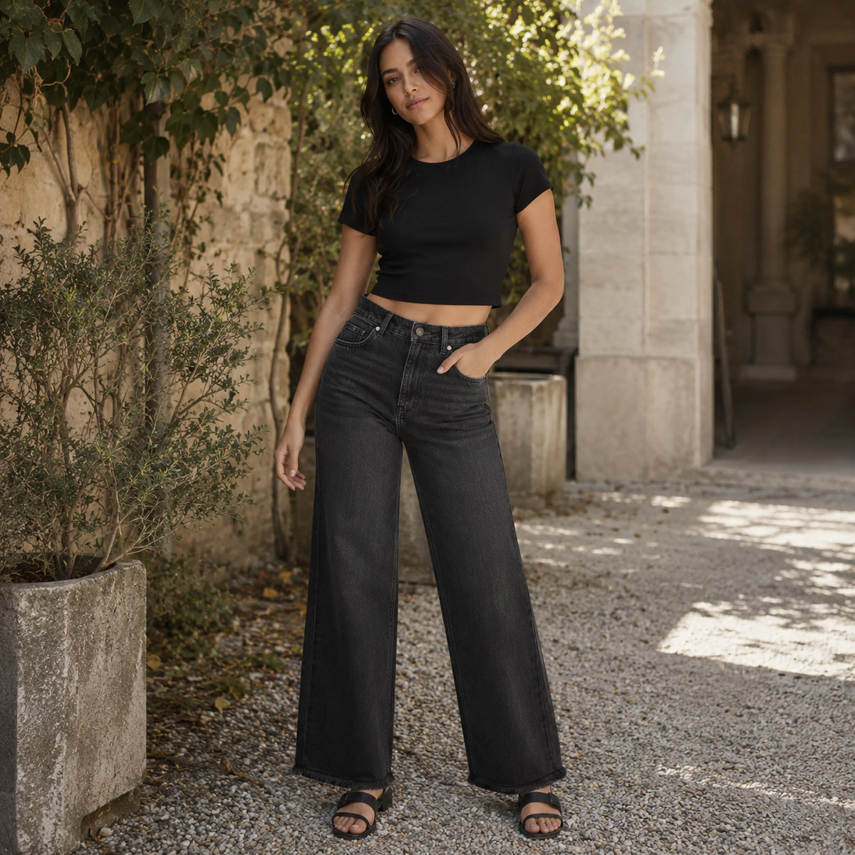 Jeanity Denim – Women's High Waist Loose Straight Leg Jeans