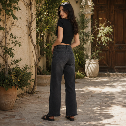 Jeanity Denim – Women's High Waist Loose Straight Leg Jeans – JeanityDenimWomensHighWaistLooseStraightLegJeansView920260513002723png