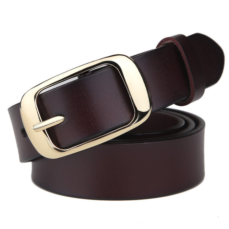 Jeanity Denim – Women's Leather Belt with Pin Buckle – JeanityDenimWomensLeatherBeltwithPinBuckleDetail20260311134353jpg