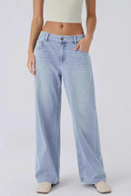 Jeanity Denim – Women's Retro Washed Denim Wide-Leg Jean Pants – JeanityDenimWomensRetroWashedDenimWideLegJeanPantsLightbluejeanswornbyapersononawhitebackground20260316060529jpg