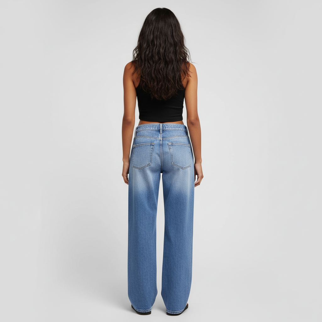 Jeanity Denim – Women's Sand Washed Loose Fit Straight Leg Jeans – JeanityDenimWomensSandWashedLooseFitStraightLegJeansBackView20260328230817png