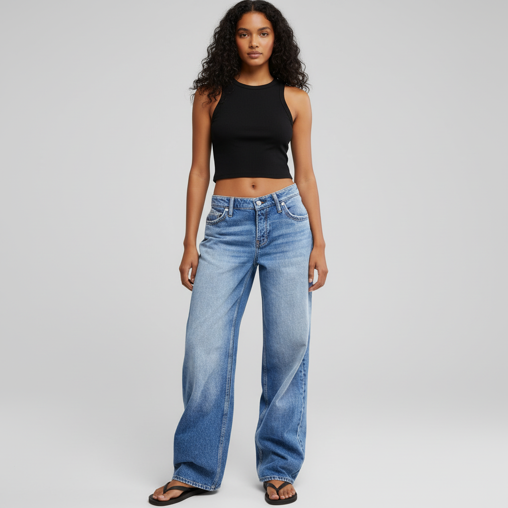 Jeanity Denim – Women's Sand Washed Loose Fit Straight Leg Jeans – JeanityDenimWomensSandWashedLooseFitStraightLegJeansFrontView20260328230757png