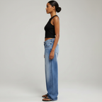 Jeanity Denim – Women's Sand Washed Loose Fit Straight Leg Jeans – JeanityDenimWomensSandWashedLooseFitStraightLegJeansSideViewFullBody20260328230929png