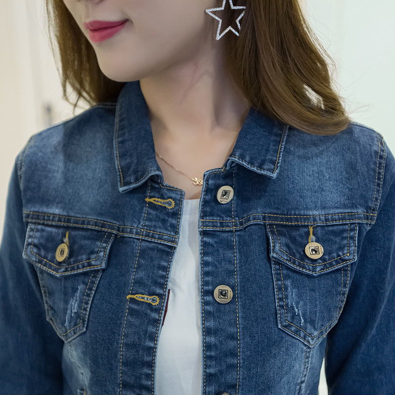 Jeanity Denim – Women's Short Slim Fit Denim Jacket – JeanityDenimWomensShortSlimFitDenimJacketSide20260217031502jpg
