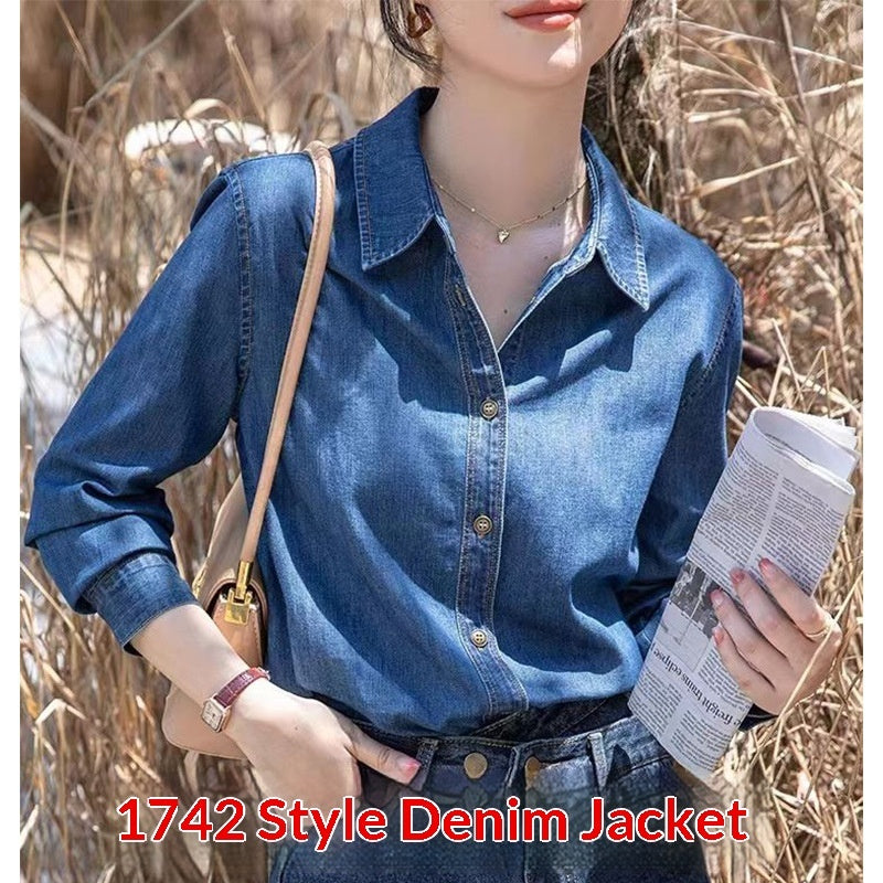 Jeanity Denim – Women's Slim Fit Denim Shirt with Pockets – JeanityDenimWomensSlimFitDenimShirtwithPocketsClose20260217011757jpg