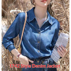 Jeanity Denim – Women's Slim Fit Denim Shirt with Pockets – JeanityDenimWomensSlimFitDenimShirtwithPocketsClose20260217011757jpg