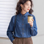 Jeanity Denim – Women's Slim Fit Denim Shirt with Pockets – JeanityDenimWomensSlimFitDenimShirtwithPocketsSide20260217011748jpg