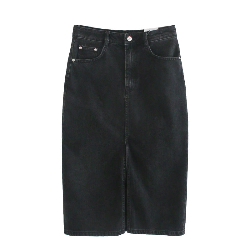 Jeanity Denim – Women's Street Hipster Split Denim Skirt – JeanityDenimWomensStreetHipsterSplitDenimSkirtBlackdenimskirtonawhitebackground20260221071711jpg