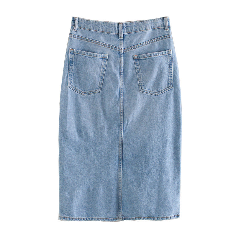 Jeanity Denim – Women's Street Hipster Split Denim Skirt – JeanityDenimWomensStreetHipsterSplitDenimSkirtClose20260221071707jpg