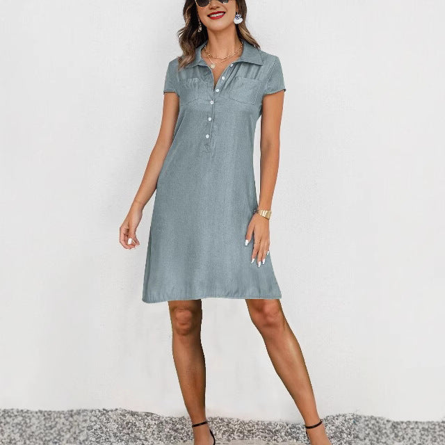 Jeanity Denim – Women's Swing Denim Dress – JeanityDenimWomensSwingDenimDressDetail20260302120802jpg