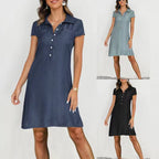 Jeanity Denim – Women's Swing Denim Dress – JeanityDenimWomensSwingDenimDressWomanwearingabluedresswithawhitebackground20260302120758jpg