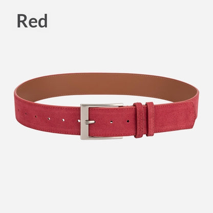 Jeanity Denim – Women's Wide Leather Belt with Pin Buckle – JeanityDenimWomensWideLeatherBeltwithPinBuckleClose20260311134433jpg