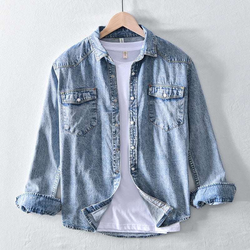Men's Long Sleeve Denim Shirt