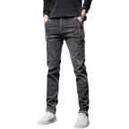 Men's Skinny Denim Jeans - Korean Style Casual Pants