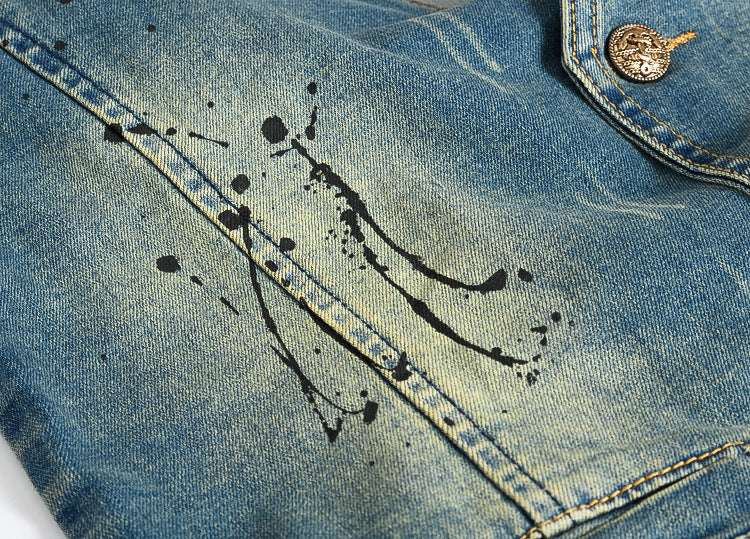 Men's Slim Fit Denim Vest