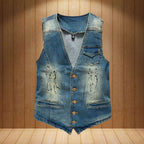 Men's Slim Fit Denim Vest