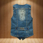 Men's Slim Fit Denim Vest