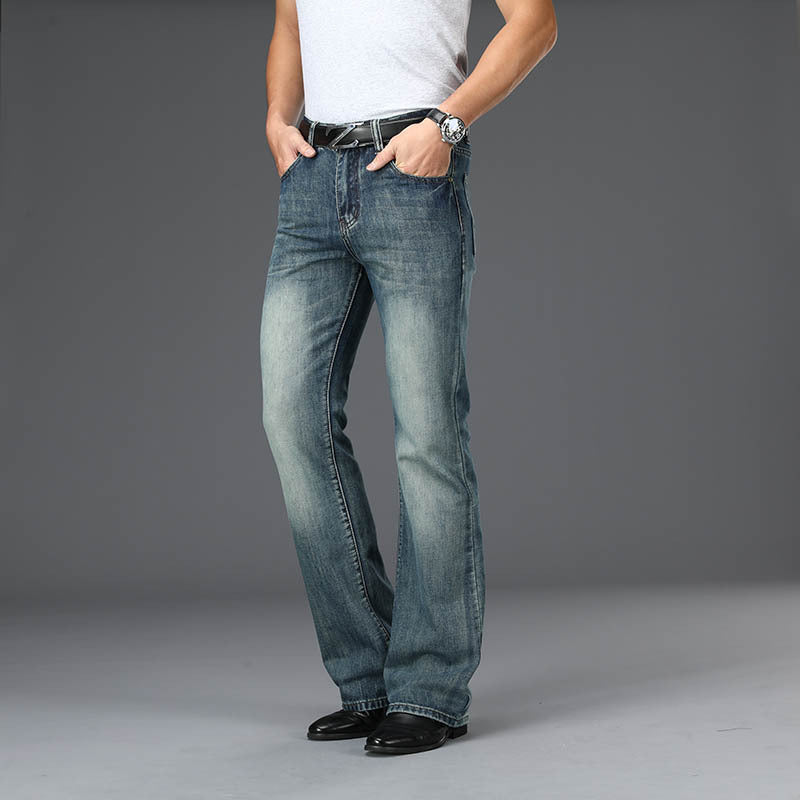 Men's Retro Bootcut Flared Denim Jeans