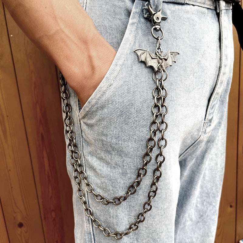 Wallet Chain with Bat Design