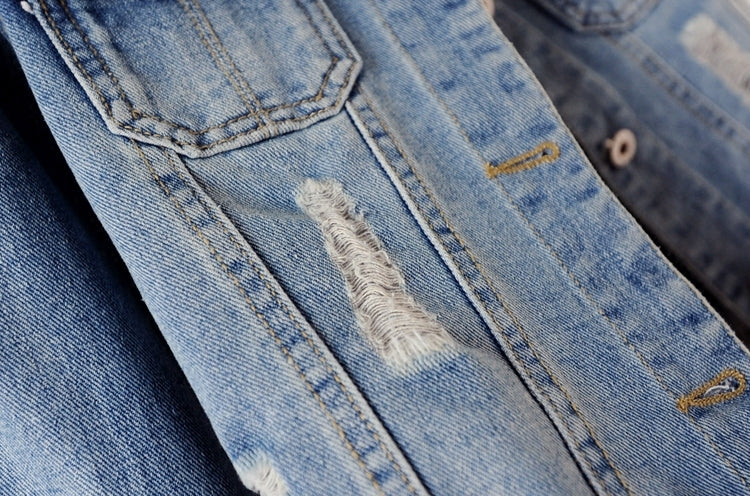 Women's Ripped Denim Jacket