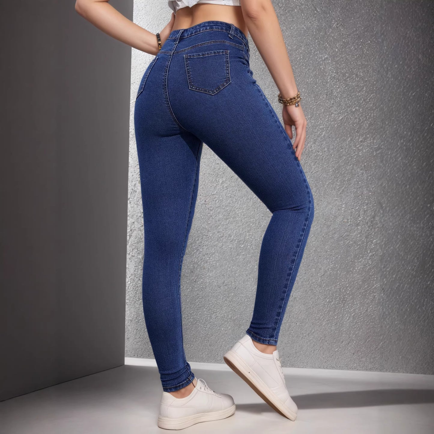 High-Waist Tummy-Control Skinny Jeans