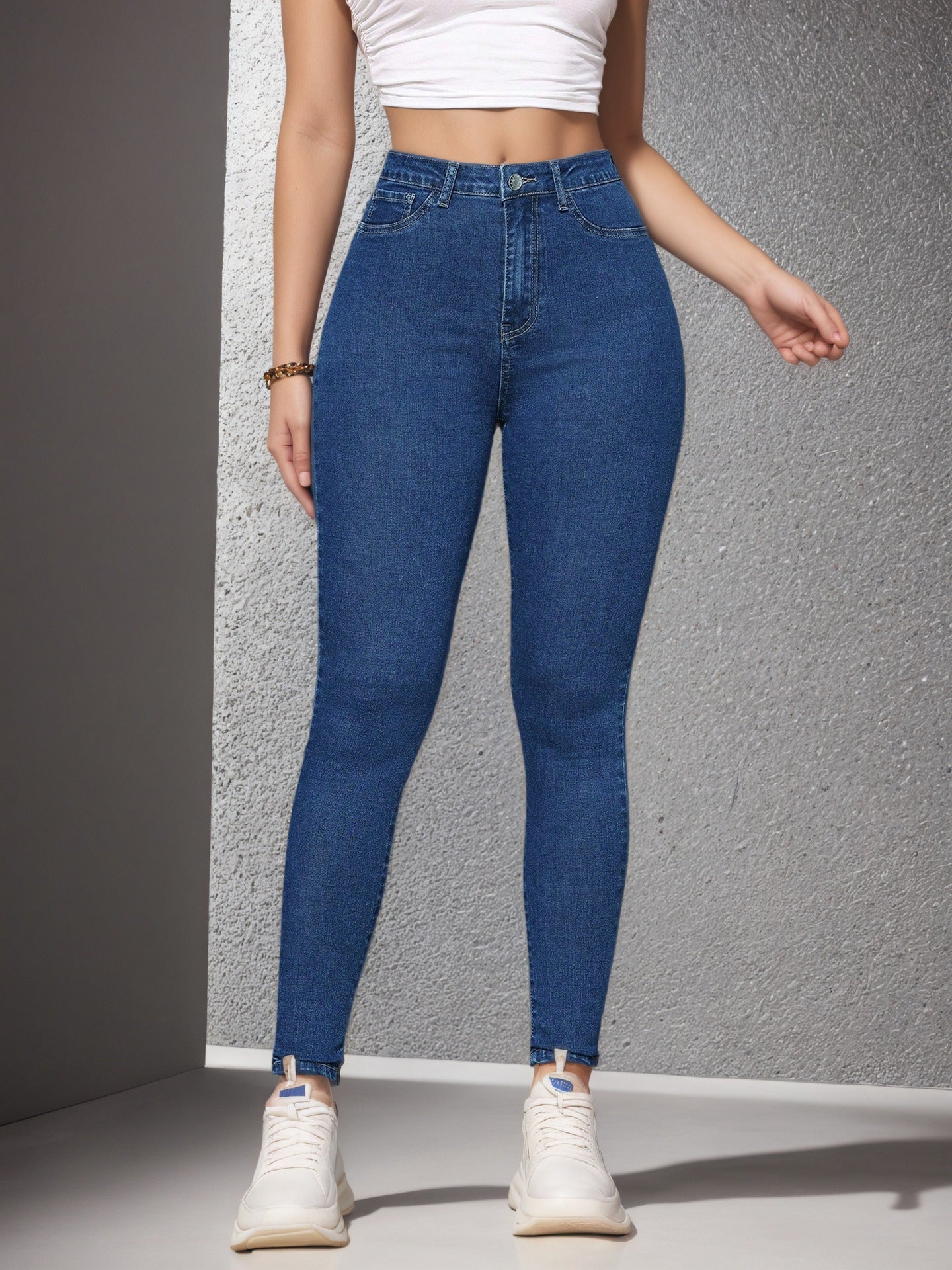 High-Waist Tummy-Control Skinny Jeans