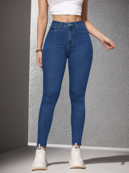 High-Waist Tummy-Control Skinny Jeans