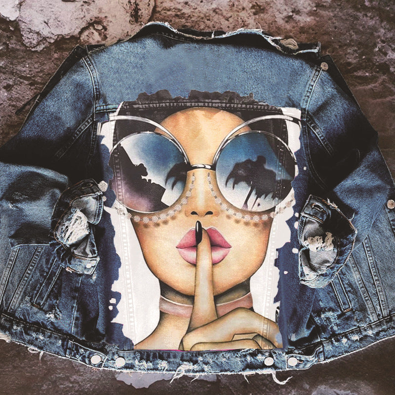 Classic Casual Denim Jacket detail view