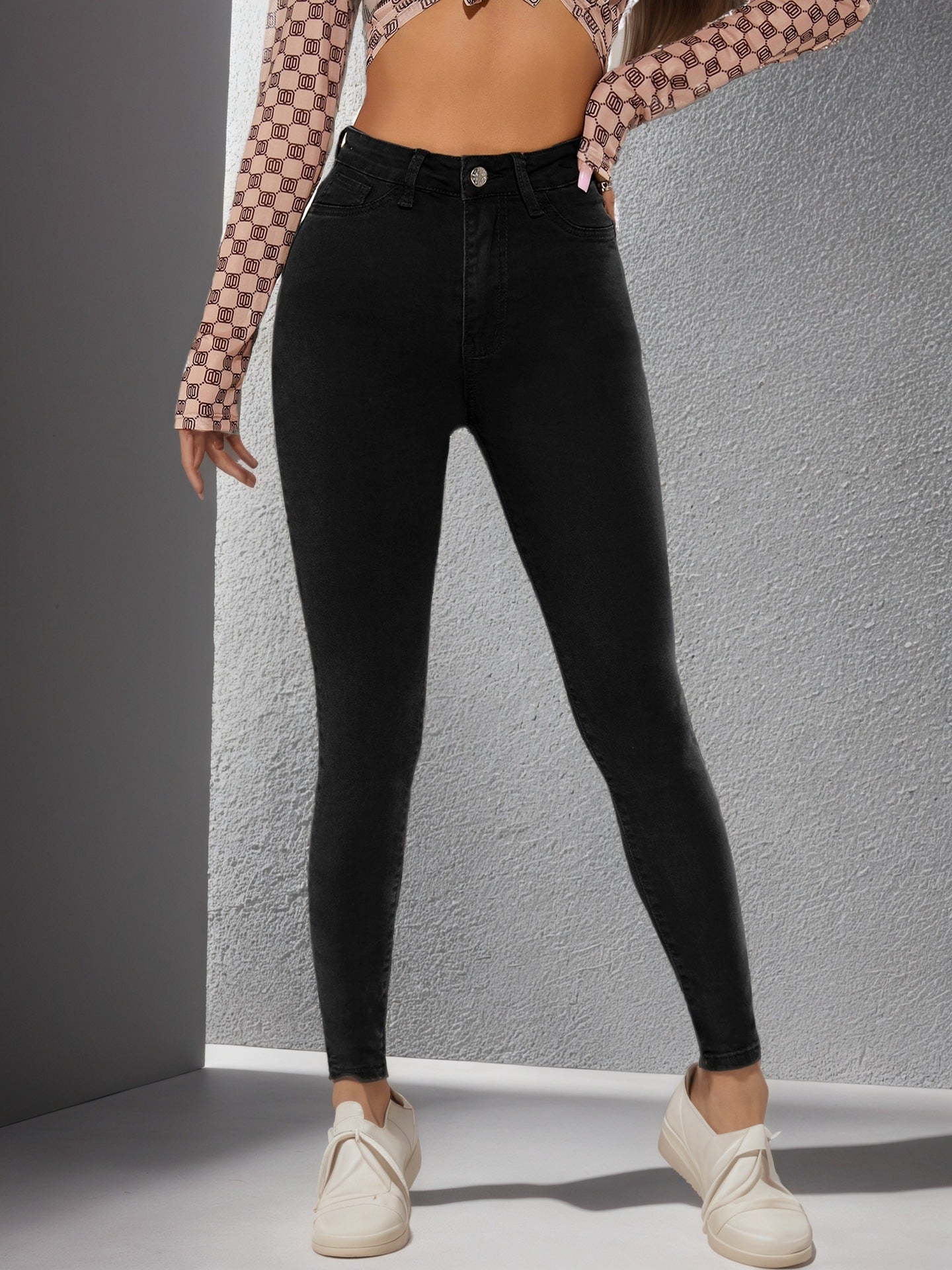 High-Waist Tummy-Control Skinny Jeans