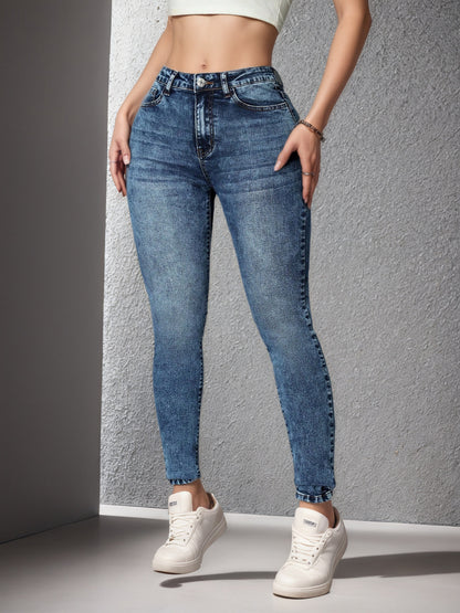 Contour High-Waist Skinny Jeans