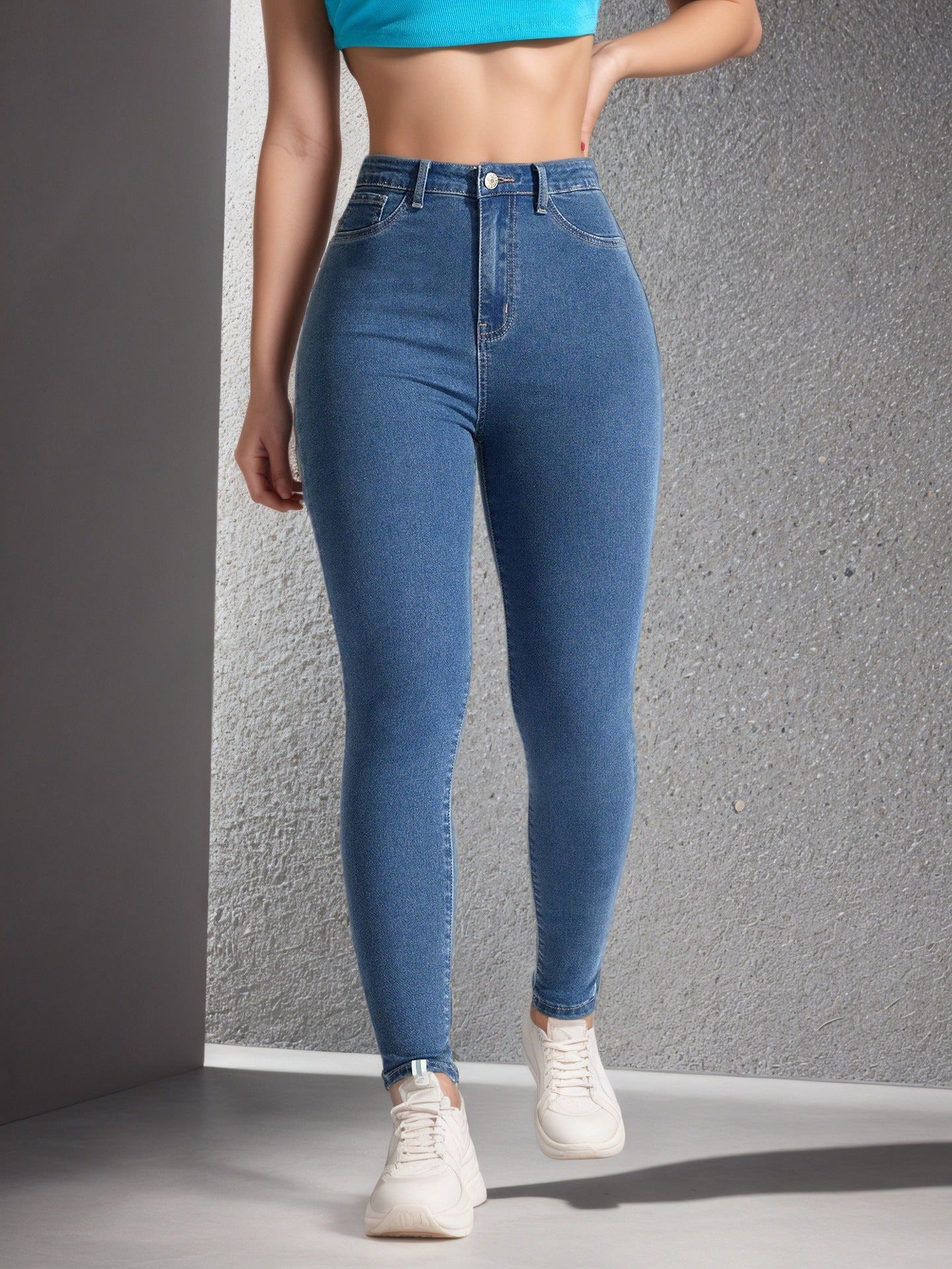 High-Waist Tummy-Control Skinny Jeans