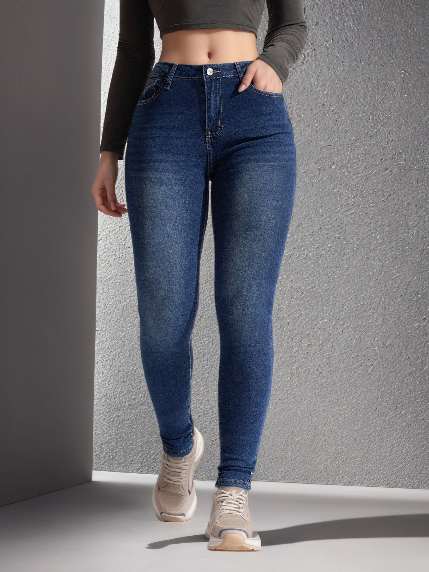 Contour High-Waist Skinny Jeans