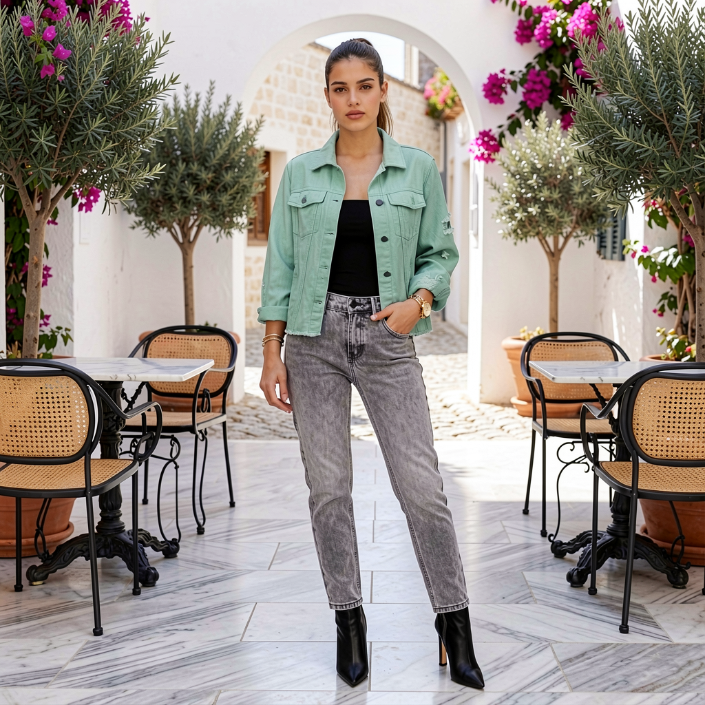 Classic Distressed Denim Jacket - 7 Colors